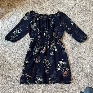 Maurices Navy Floral women’s Dress
